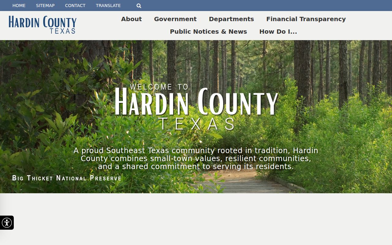 Hardin County criminal record District Attorney page